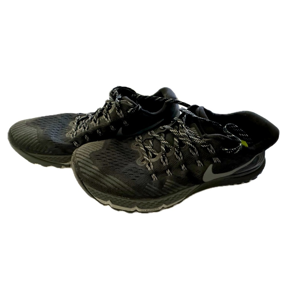 😎 NIKE Air Zoom Terra Kiger 3 Black/Grey Lightweight Sneakers 749334-010